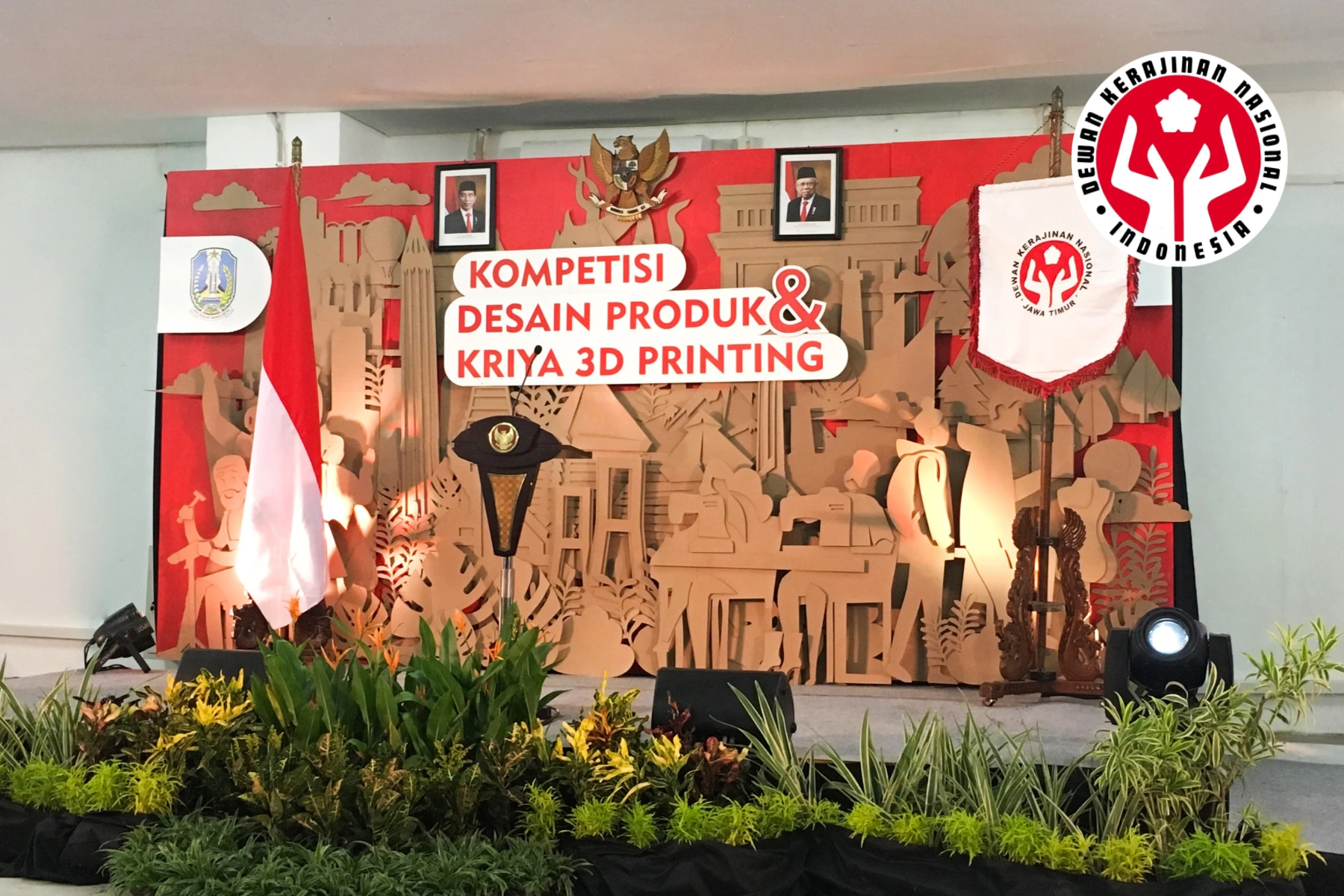 Backdrop Panggung Launching Event